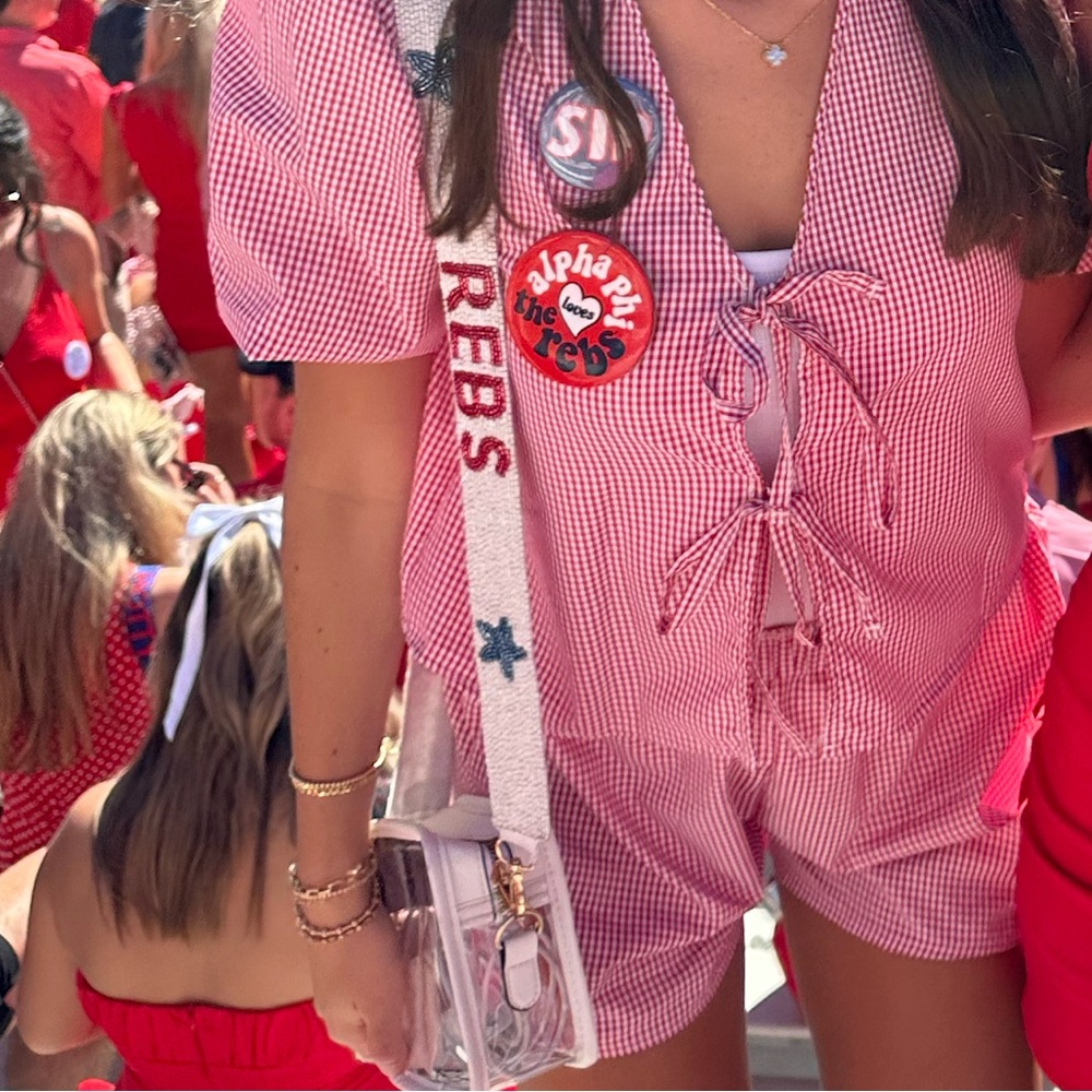 Red Gingham Women's Set
